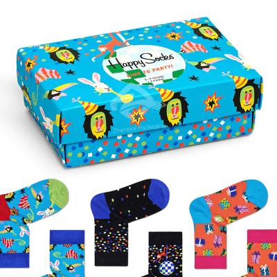 China Recyclable printed sock packaging factory, foldable card cover and baby stocking empty gift box for sale