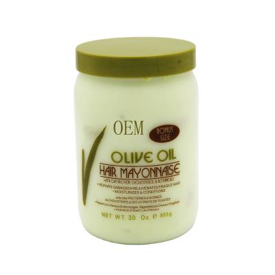 China Loss Prevention OEM Olive Oil Hair Mayonnaise, Organic Herbs, Olives & Egg Weak, Damaged Hair 511ml, Caring, Moisturizing, Healing for sale