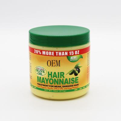 China Hair Loss Prevention Mayonnaise Organic Herbs Olives And Eggs Care To Moisturize To Treat Weak And Damaged Hair 511ml for sale