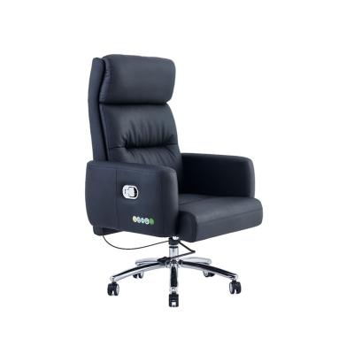 China Customized Ergonomic Extended Leather Office Chair Luxury Executive Rotary Adjustable Height Stretch Office Chair for sale