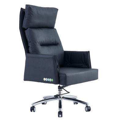 China Luxury Executive Extendable Leather Office Chair Manufacturers Cheap Leather Office Swivel Chairs for sale