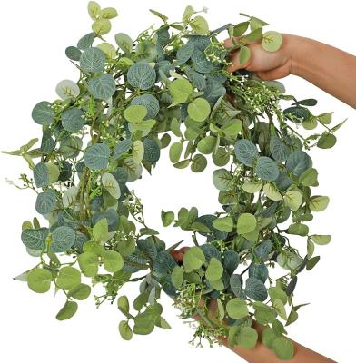 China Realistic Artificial Eucalyptus Garland 6 FT Greenery Faux Vine Hanging Garland Garlands Decorations For Wedding Party for sale