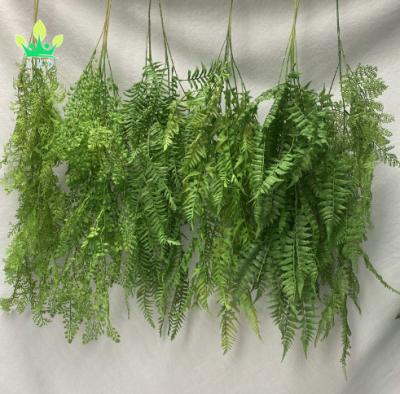 China Eco - Friendly Artificial Hanging Plants , Fake Hanging Plants Fake Potted Greenery Plants Faux Eucalyptus Vine , Fern Wall Hanging for sale