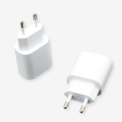 China Hot Selling US EU Mobile Phone Charger Adapter Super Fast Usb Type Palladium 25w Charger Plug C Wall Charger For Samsung for sale