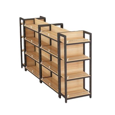 China Fashion Double Sided Advertising Racks Customizable Supermarket Shelf Display Supermarket Shelf for sale