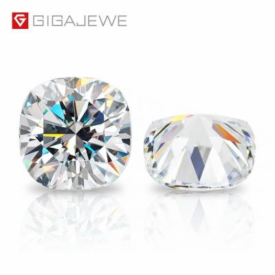 China White Color Star GIGAJEWE Moissanite Loose Stone Gemstone White D Certificate Cushion Cut Synthetic Diamond for sale