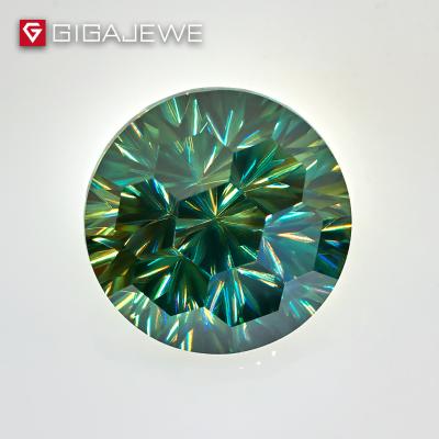 China 12ct 15mm High Quality Moissanite Star GIGAJEWE Angel Eye Round Wholesale Loose Gemstone for sale