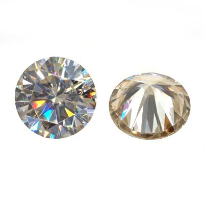 China GIGAJEWE High Yellowish Color 5mm 6mm 7mm 8.0mm VVS Excellent Cut Yellowish Diamonds Loose for sale