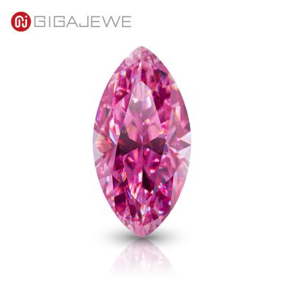 China GIGAJEWE Star Color Rare Red Pink Marquis Cut VVS1 Shape Clarity Moissanite Diamond Lab Gemstone For Jewelry Making for sale