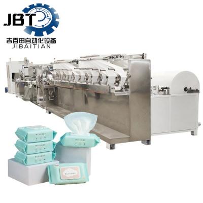 China High Speed Disposable Wet Wipes Packaging Machine 60 Bags/Min Speed PLC Controlled for sale