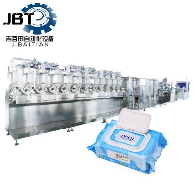 China Degradable Wipes Making Machine Customization Fold Minimal Air Consumption for sale