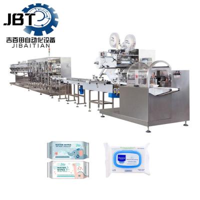 China High Efficiency 1000 Wipes Per Minute Wet Wipe Production Line with Customized Folding Styles for sale