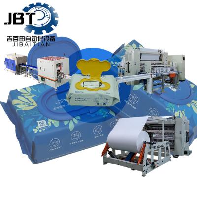 China Non Woven Fabric Wet Wipes Production Line With Customizable Folding Capability for sale