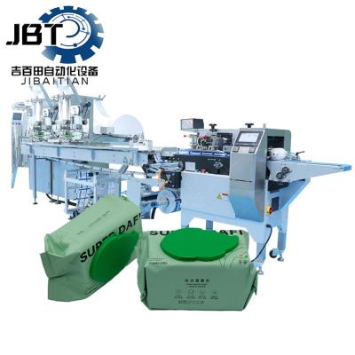 China PLC Controlled Fully Automatic Flushable Toilet Wipe Production Line for sale