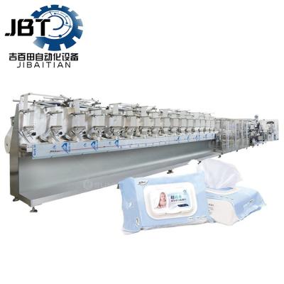 China Energy Saving Eco Friendly Wet Wipes Production Line With Rotary Cutting for sale