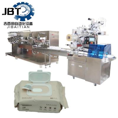 China Fully Automatic High Efficiency Wet Wipes Production Machine With PLC Control for sale