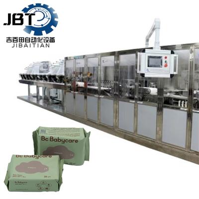 China High Efficiency Full Auto Wet Wipe Production Line Non Woven Fabric Wet Wipes Packing Machine for sale