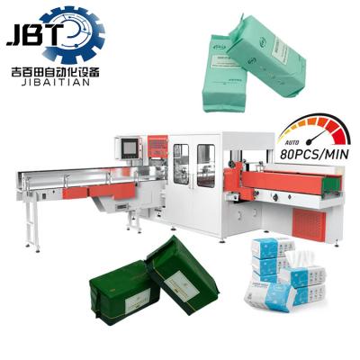 China Biodegradable Easy Extraction Facial Tissue Packing Machine Fully Automated for sale