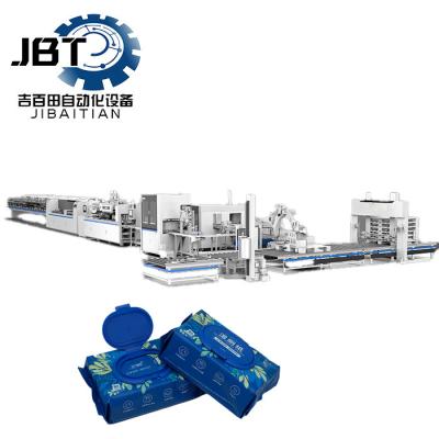 China Energy Efficiency Wet Wipe Production Line Z Fold Minimal Air Consumption for sale