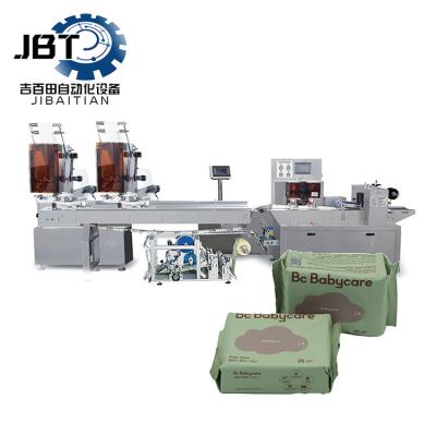 China High Speed Wet Wipes Production Machine 1500 Pieces/Minute With Rotary Cutting for sale