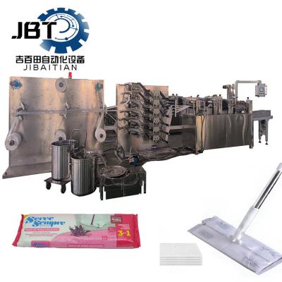 China Fully Automatic Biodegradable Wet Mop Making Machine Customization for sale