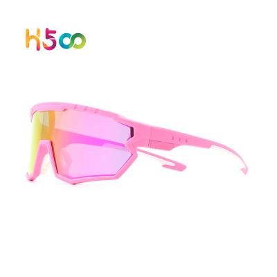 China Sports Sunglasses Polarized Logo UV400 Outdoor Sports Shine Sports Eyewear Wholesale Custom Sunglasses Cycling Sunglasses For Adult for sale