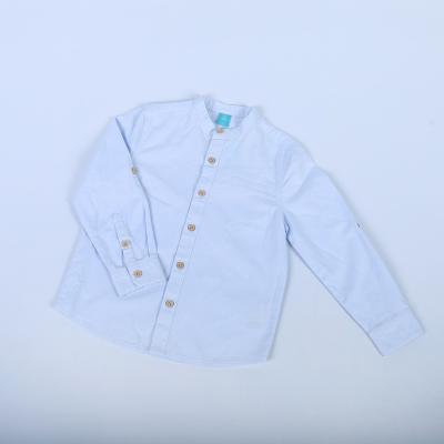 China Spring/Autumn Hot Selling 100% Cotton Children Shirts Woven Anti-pilling Baby Boy Woven for sale