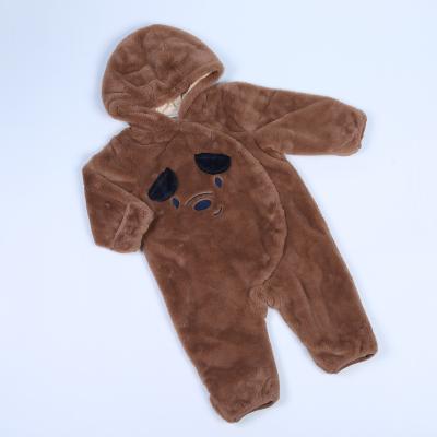 China New Design Polyester/Cotton With Fluffy Lining Romper Baby Winter Baby Overalls for sale