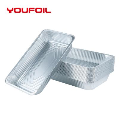 China Environmental Protection Disposable Rectangular Aluminum Foil Container Full Size Pan for sale