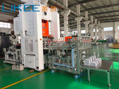 China Automatische Aluminiumfolie-Behälter-Maschinen-lange Lebenszeit 27KW 0.8Mpa zu verkaufen