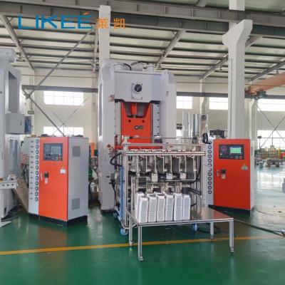 China 4 Wires 12000pcs/H Aluminium Food Container Making Machine Multiple Cavity for sale