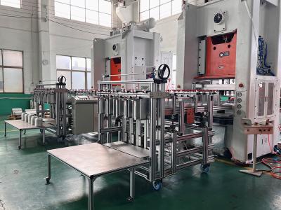 China Slag de Regelbare Type van 60 Slagenmin working speed Doos die van de Aluminiumfolie Machine maken Te koop