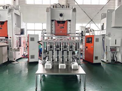 China 3Phase 50HZ 380V Aluminum Foil  Lunch Box Making Machine Household 13Ton for sale