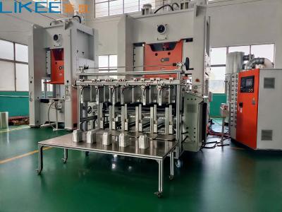 China 130Ton Silver Fully Automatic Aluminum Foil Container Making Machine 380v 50Hz LK-T130 for sale