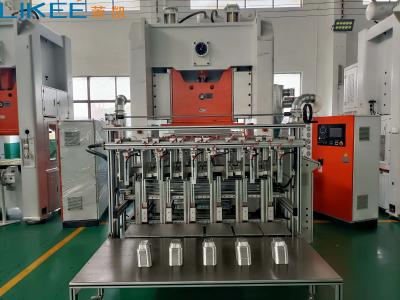 China Elektrische 5~6 holtes aluminium folie bak maken machine met verruiming en dikkere structuur Te koop