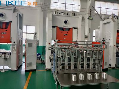 China H Frame 5~6 Manieren Mitsubishi PLC Aluminium Foil Tray Making Machine Te koop