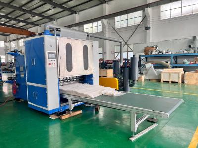 China Fully Automatic HDPE Plastic Tear Pop Up Sheets Interfolding Machine Easy Operating for sale