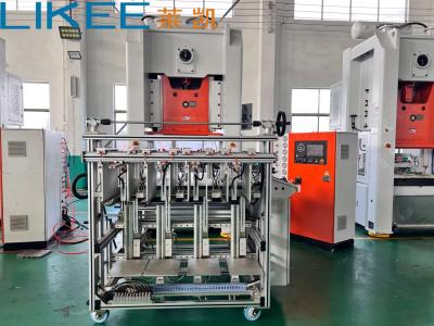 China Full Automatic Aluminium Foil Food Container Machine LIKEE T80 4 Cavities for sale