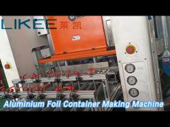 Automatic Aluminium Foil Container Making Machine 240mm Stroke For Metal Punching