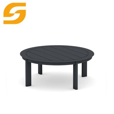 China Tenacity Minimalist Multiple Color Round Hollow Out Table Black Coffee Coffee Top Table for sale