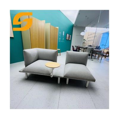 China High Quality Tenacity Custom Gray Green Modern Chair Sofa With Coffee Table for sale