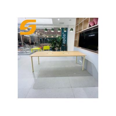 China Tenacity Unique Design Hot Selling Wooden Color Office Building Modern Meeting Table for sale