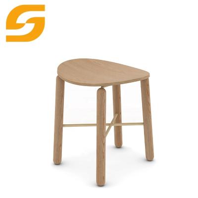 China Low Modern Modern Cafe Furniture Wooden Restaurant Stool For Kids Nordic Dining Chair for sale