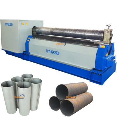 China Carbon Steel Bending Machine W11 6x2500 3 Roll Bending Machine Steel Plate Rolling Mill Manufacturer for sale