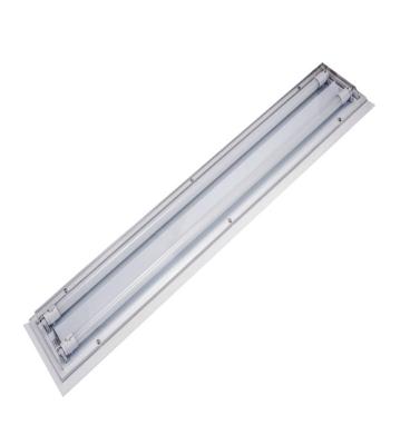 China 1x4ft Surface Mounted Led Plastic T8 Covers Clean Room Ceiling Surface Mount Light Fixture for sale