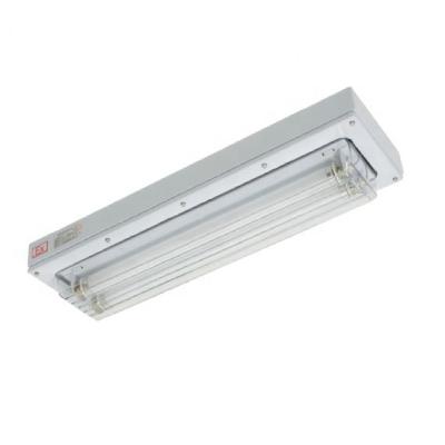 China High quality PC/GLASS IP65 1x4ft fluorescent cleanroom explosion proof light fixture 18wx2 /led t5 t8 for sale