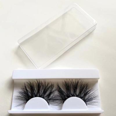 China 3D 25mm thick handmade mink eyelashes, cruelty free and siberian mink hair, luxurious eyelashes that can be reused for sale