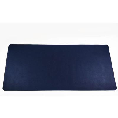 China Custom Wholesale Size Anti-Slip Extra Large PU Desk Pad Protector Leather Mouse Pad for sale