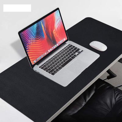 China Gaming Double Side Gaming Portable Water Resistant Mouse Pad PU Leather Desk Pad For Home Office for sale