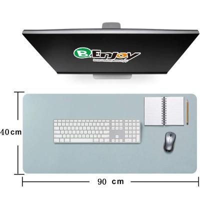 China High Quality XXL Custom Logo PU Leather Desk Mat Elegant Mouse Pad Gaming for sale